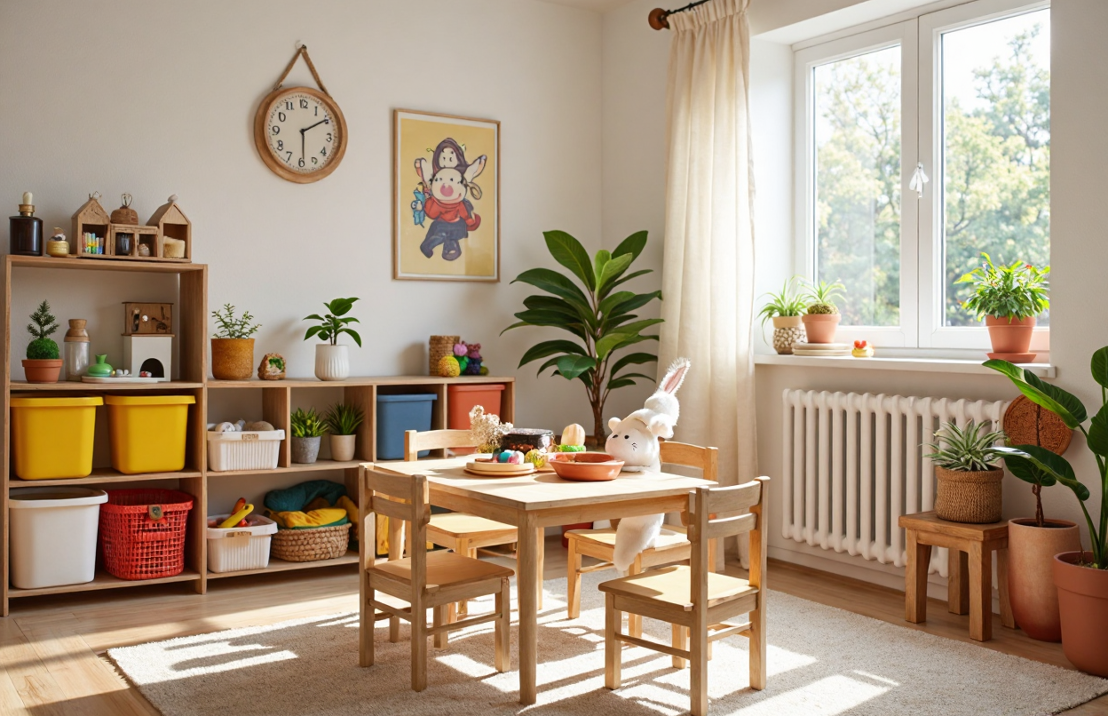 Een kinderkamer gestyled met enkele meubels uit een kringloopwinkel die met een beetje opknapwerk er weer heel leuk uitzien en een unieke stijl creëren op een kinderkamer.