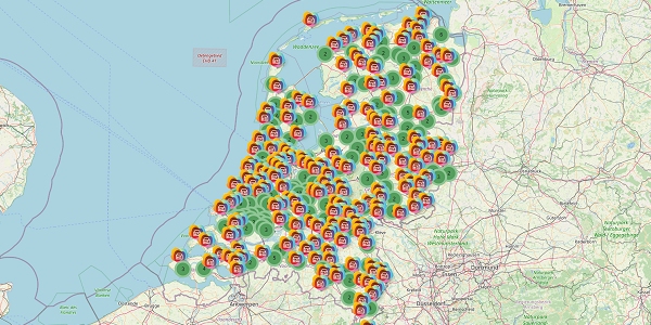 Kaart van Nederland